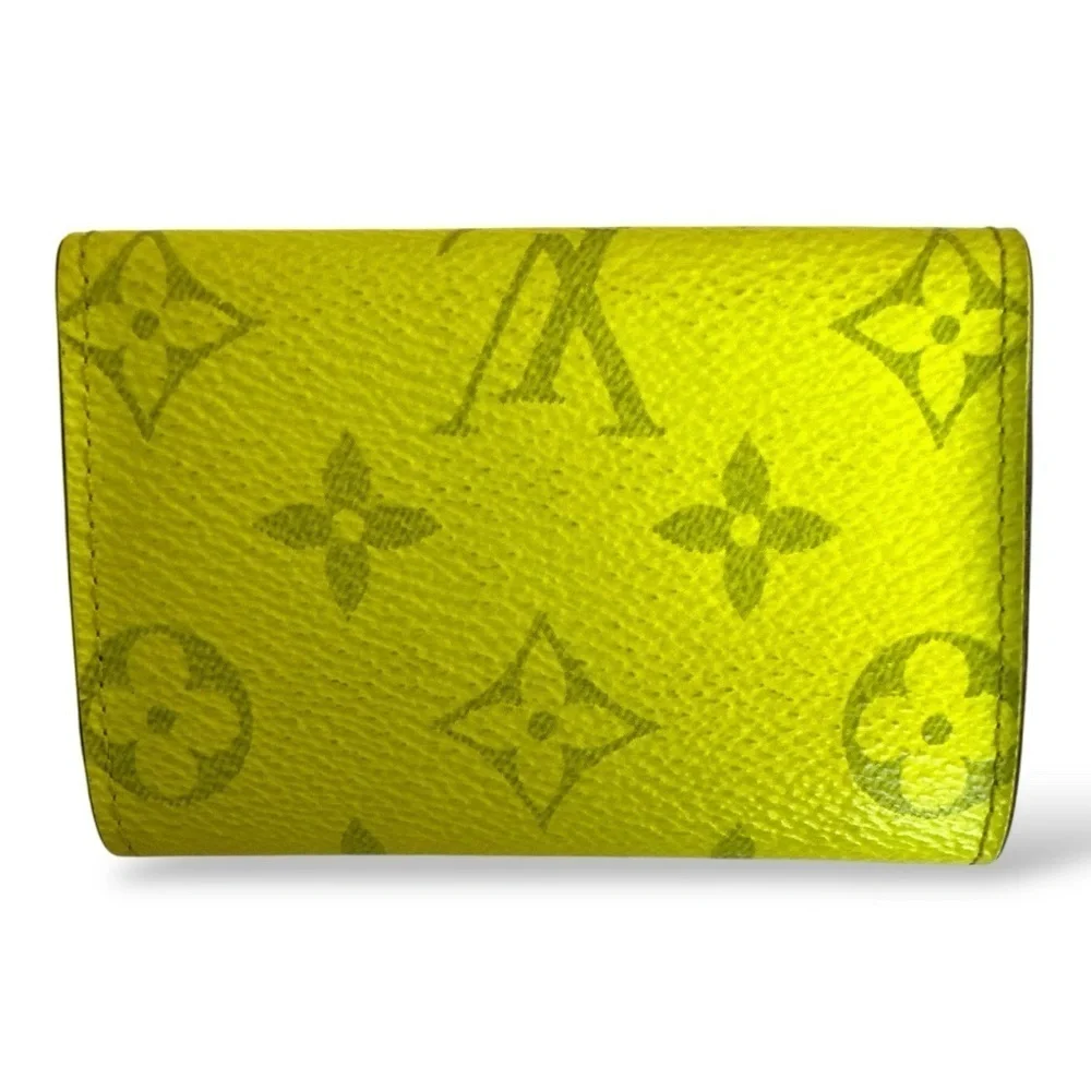 Louis Vuitton Taigarama Discovery Compact Yellow Wallet